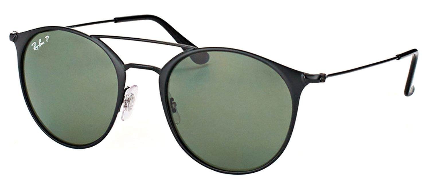 Ray-Ban RB 3546 186/9A Round Metal Black Sunglasses with Green Polarized Lens sold by Gaffos product image thumbnail 2