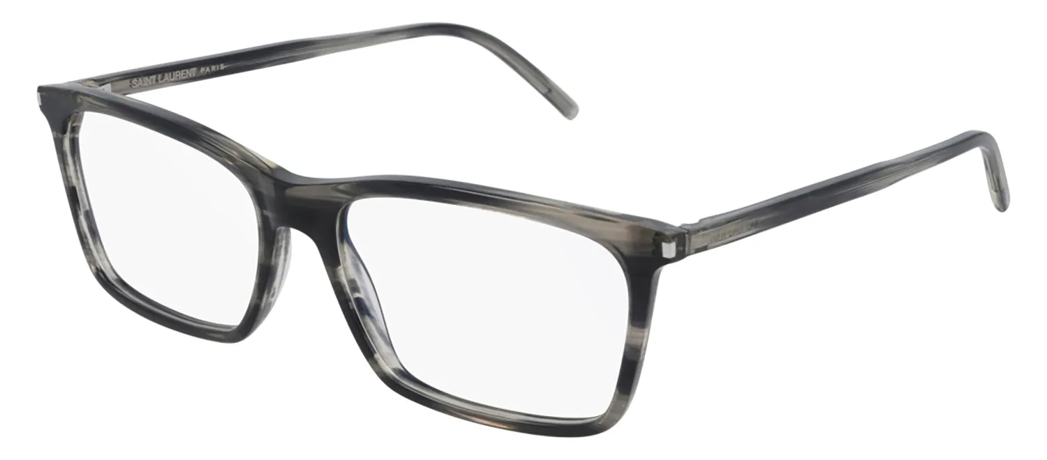 Saint Laurent SL 296 011 Rectangle Acetate Multicolor Eyeglasses with Clear Lens sold by Gaffos