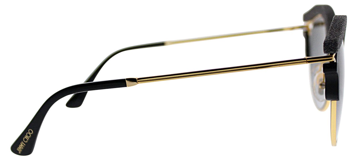 Jimmy Choo JC Lash 1R8 9O Cat-Eye Plastic Black Sunglasses with Dark Grey Gradient Lens sold by Gaffos product image thumbnail 3