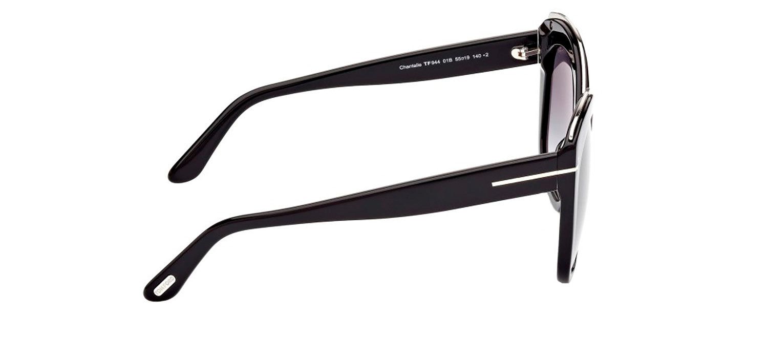 Tom Ford Chantalle TF 944 01B Butterfly Plastic Black Sunglasses with Grey Gradient Lens sold by Gaffos product image thumbnail 2