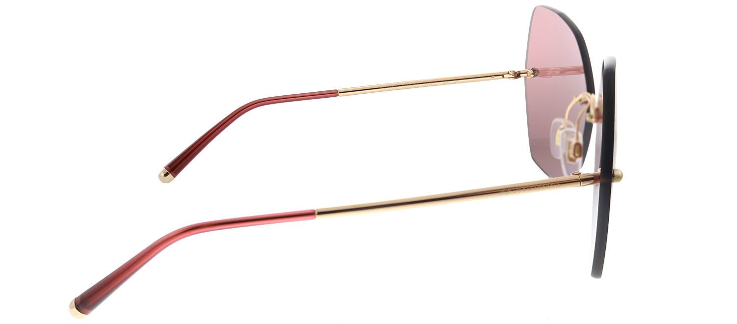 Dolce & Gabbana DG 2204 1298D0 Geometric Metal Gold Sunglasses with Violet Red Mirror Lens sold by Gaffos product image thumbnail 3