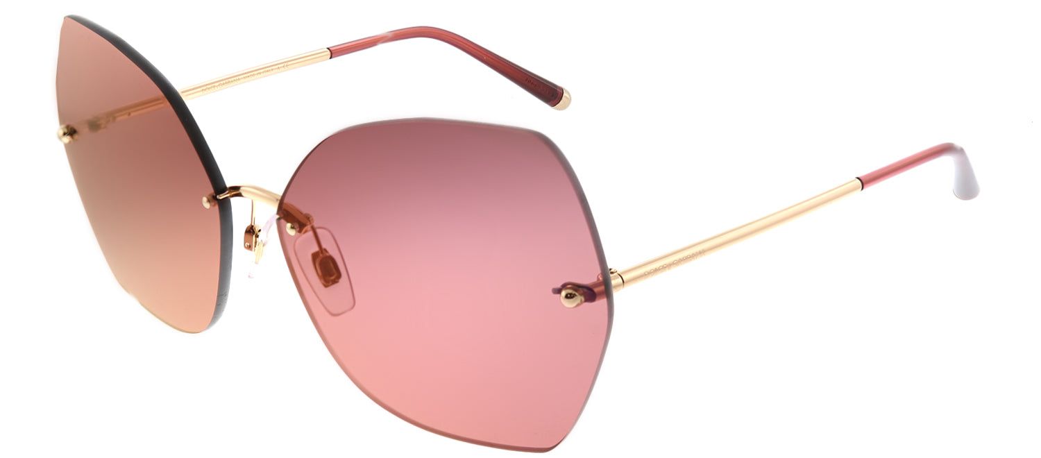 Dolce & Gabbana DG 2204 1298D0 Geometric Metal Gold Sunglasses with Violet Red Mirror Lens sold by Gaffos product image thumbnail 2