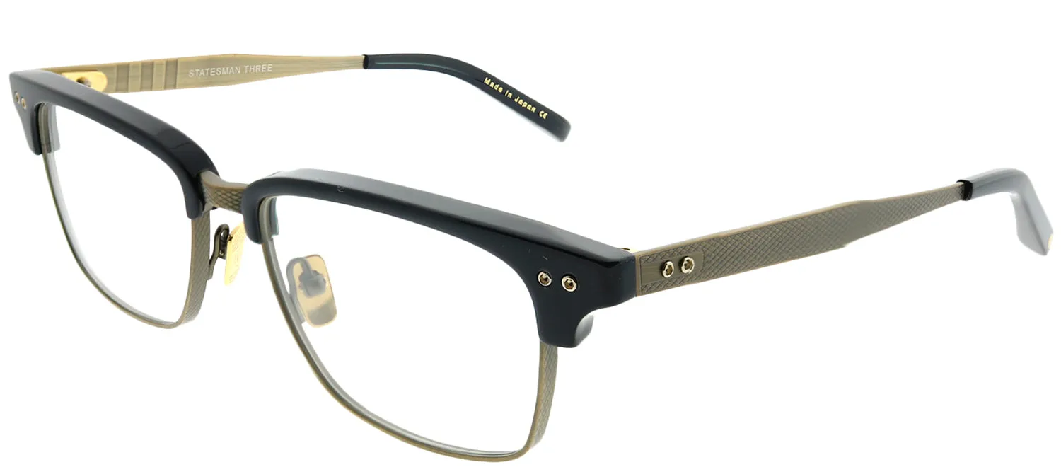 Dita Statesman Three DT DRX-2064-E-NVY-GLD-55 Rectangle Plastic Blue Eyeglasses with Demo Lens sold by Gaffos product image thumbnail 2