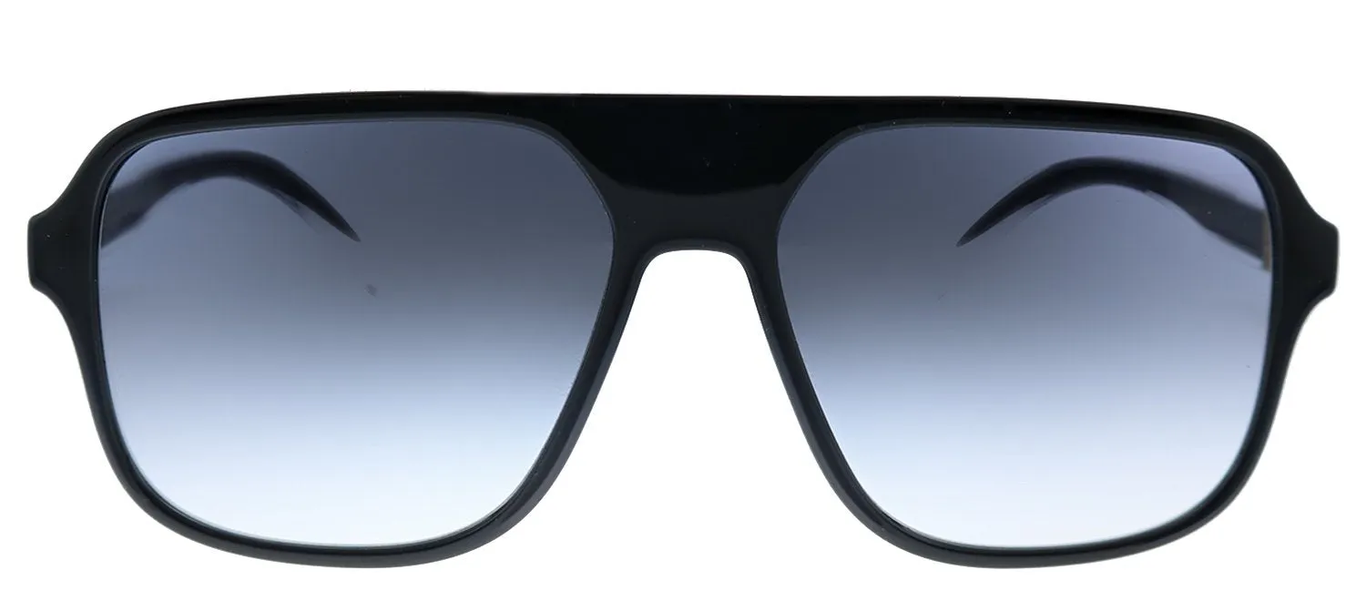 Dolce & Gabbana DG 6134 675/79 Square Plastic Black Sunglasses with Grey Gradient Lens sold by Gaffos