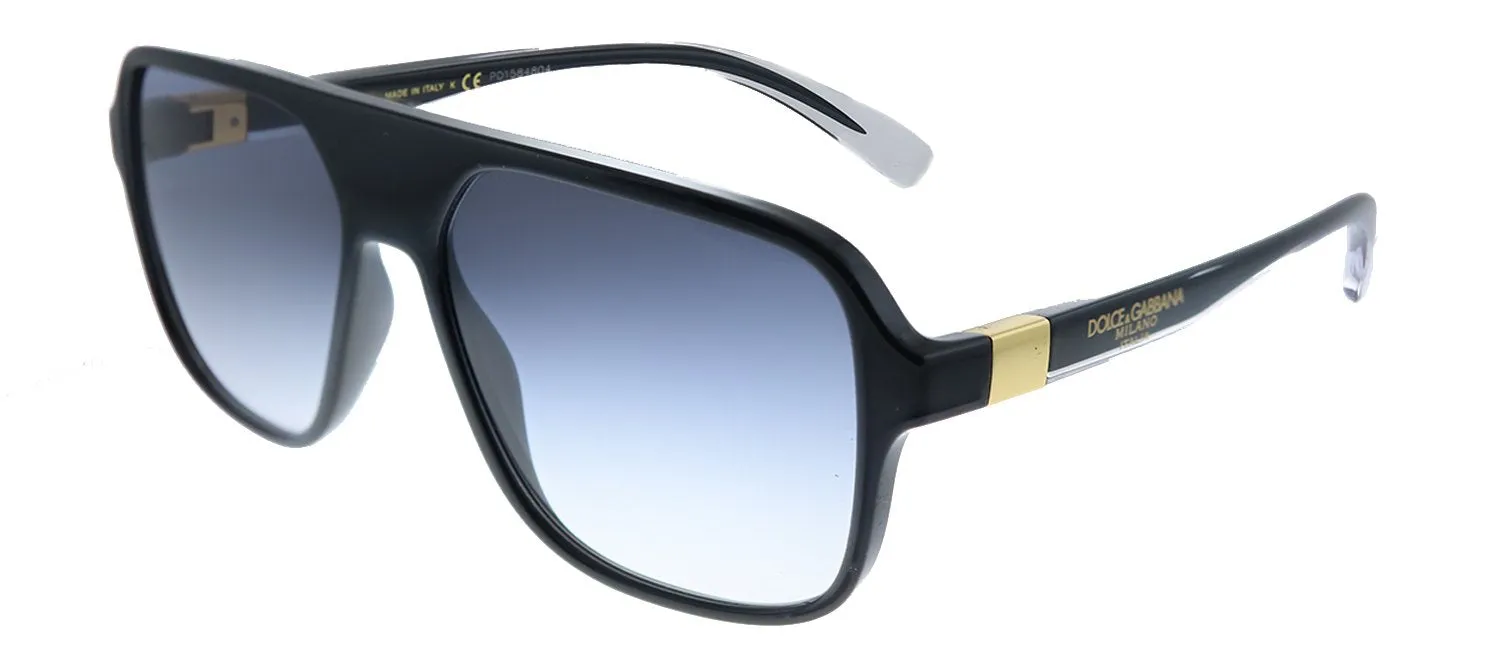 Dolce & Gabbana DG 6134 675/79 Square Plastic Black Sunglasses with Grey Gradient Lens sold by Gaffos product image thumbnail 2