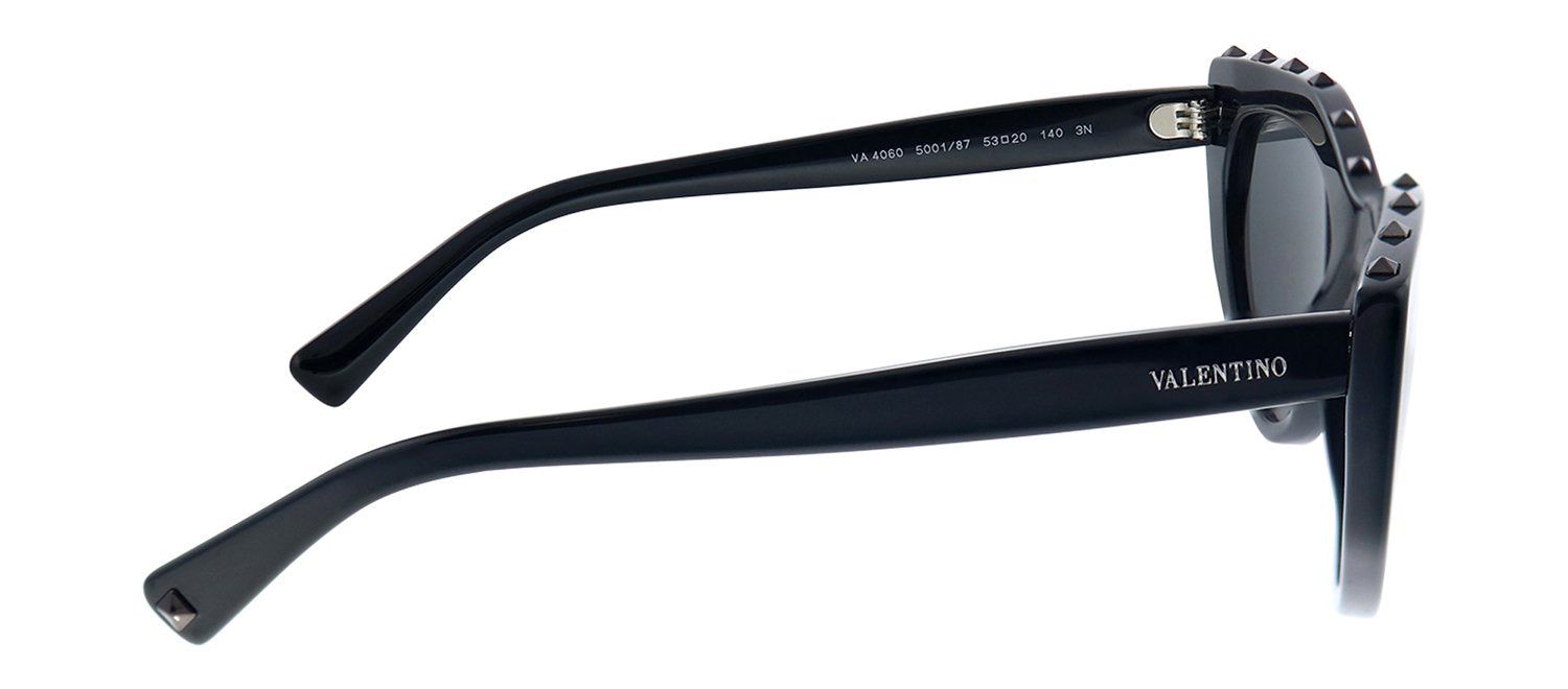 Valentino VA 4060 500187 Cat-Eye Plastic Black Sunglasses with Grey Lens sold by Gaffos product image thumbnail 3