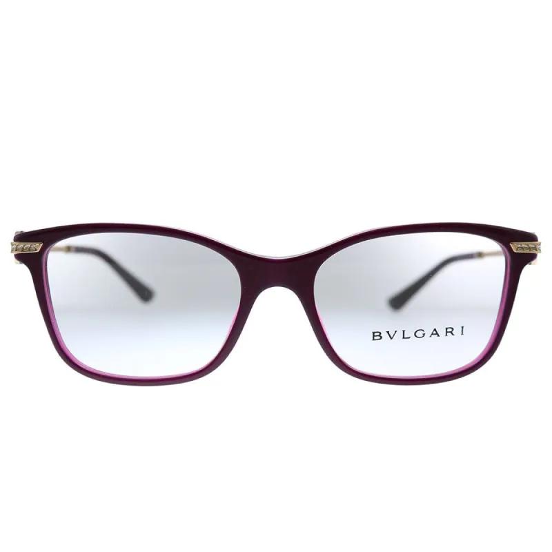 Bvlgari BV 4173B 5426 Rectangle Plastic Purple Eyeglasses with Logo Stamped Demo Lenses sold by Gaffos