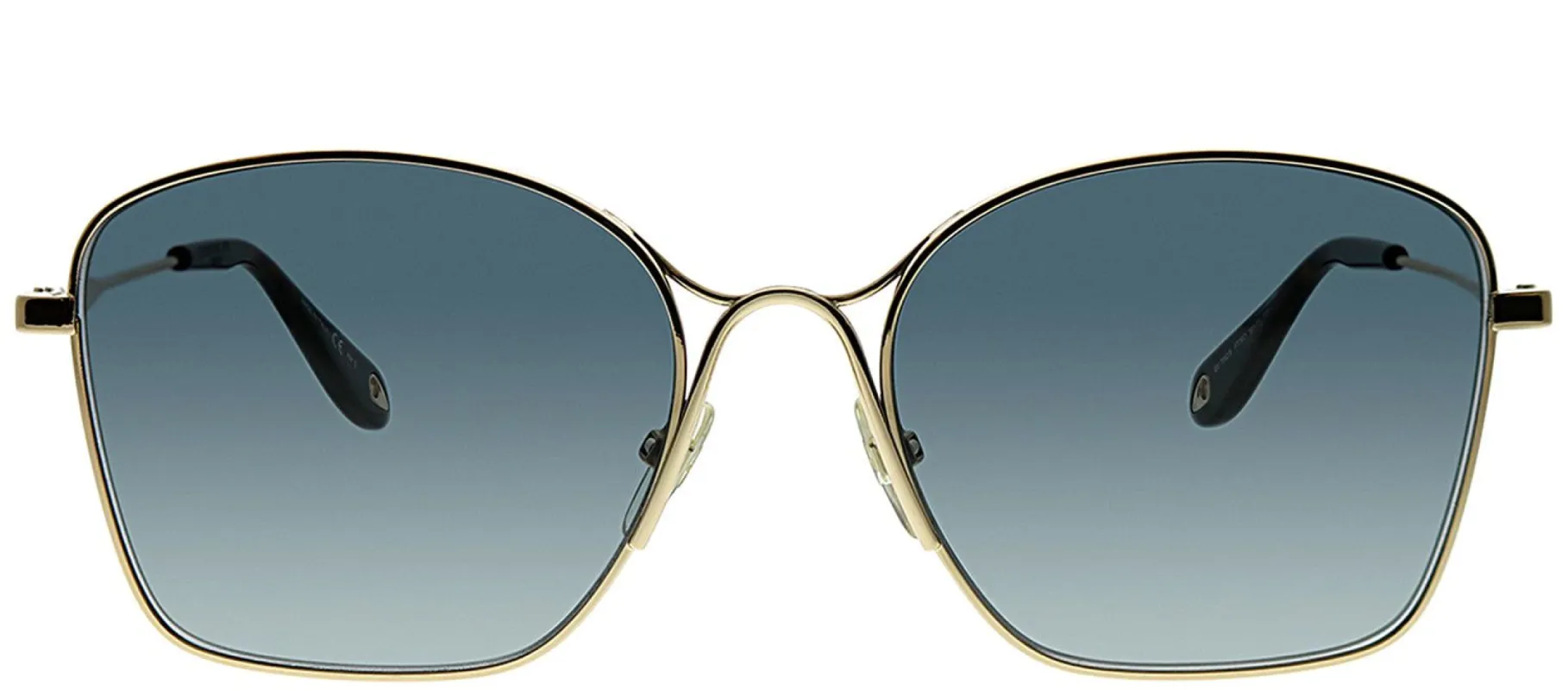 Givenchy GV 7092 FT3 Square Metal Gold Sunglasses with Grey Gradient Lens sold by Gaffos