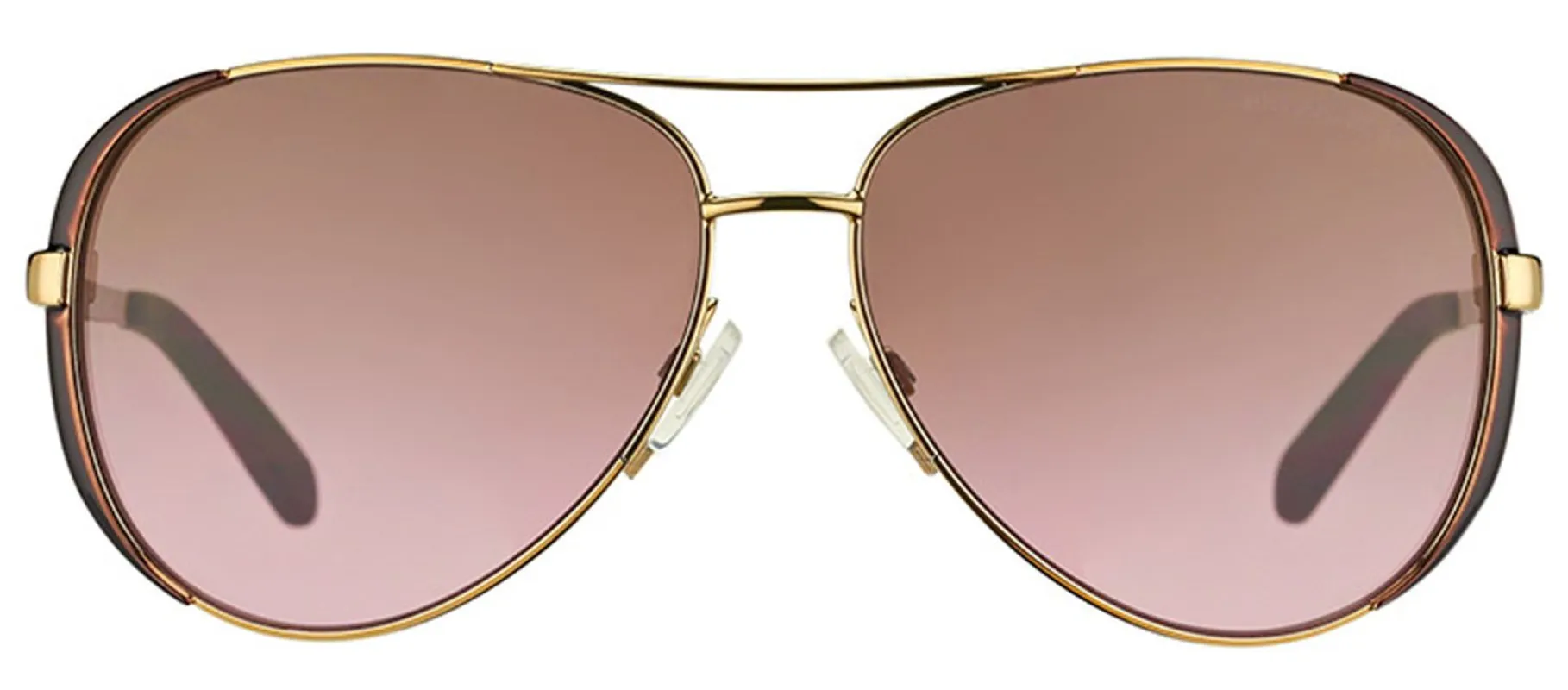 Michael Kors Chelsea MK 5004 101414 Aviator Metal Brown Sunglasses with Rose Gradient Lens sold by Gaffos