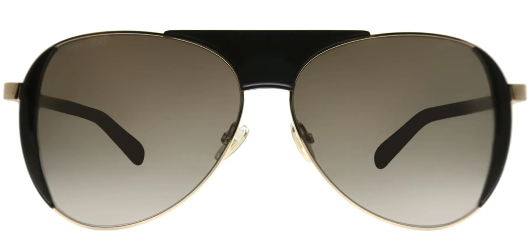 Jimmy Choo JC Rave 09Q HA Aviator Metal Brown Sunglasses with Brown Gradient Lens made by Jimmy Choo