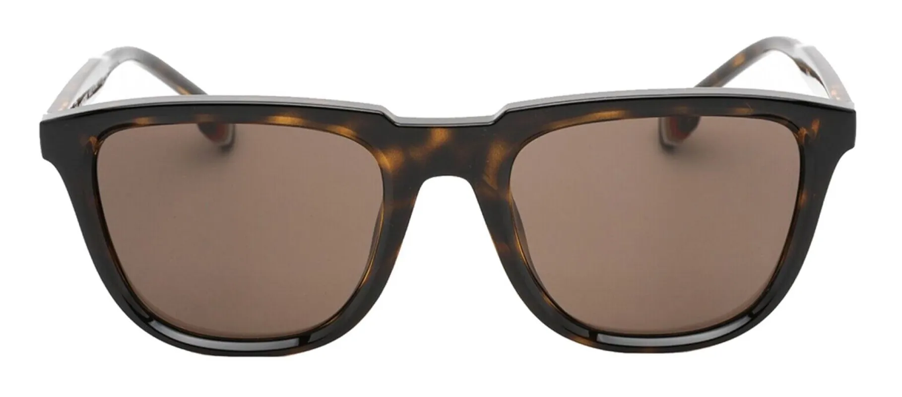Burberry BE 4381U 300273 Square Plastic Dark Havana Sunglasses with Dark Brown Lens sold by Gaffos