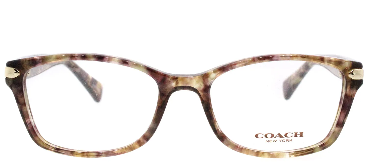Coach HC 6065 5287 Rectangle Plastic Brown Eyeglasses with Demo Lens sold by Gaffos