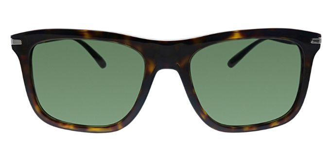 Prada PR 18WS 2AU0B0 Rectangle Plastic Havana Sunglasses with Green Lens sold by Gaffos
