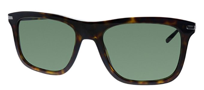 Prada PR 18WS 2AU0B0 Rectangle Plastic Havana Sunglasses with Green Lens sold by Gaffos