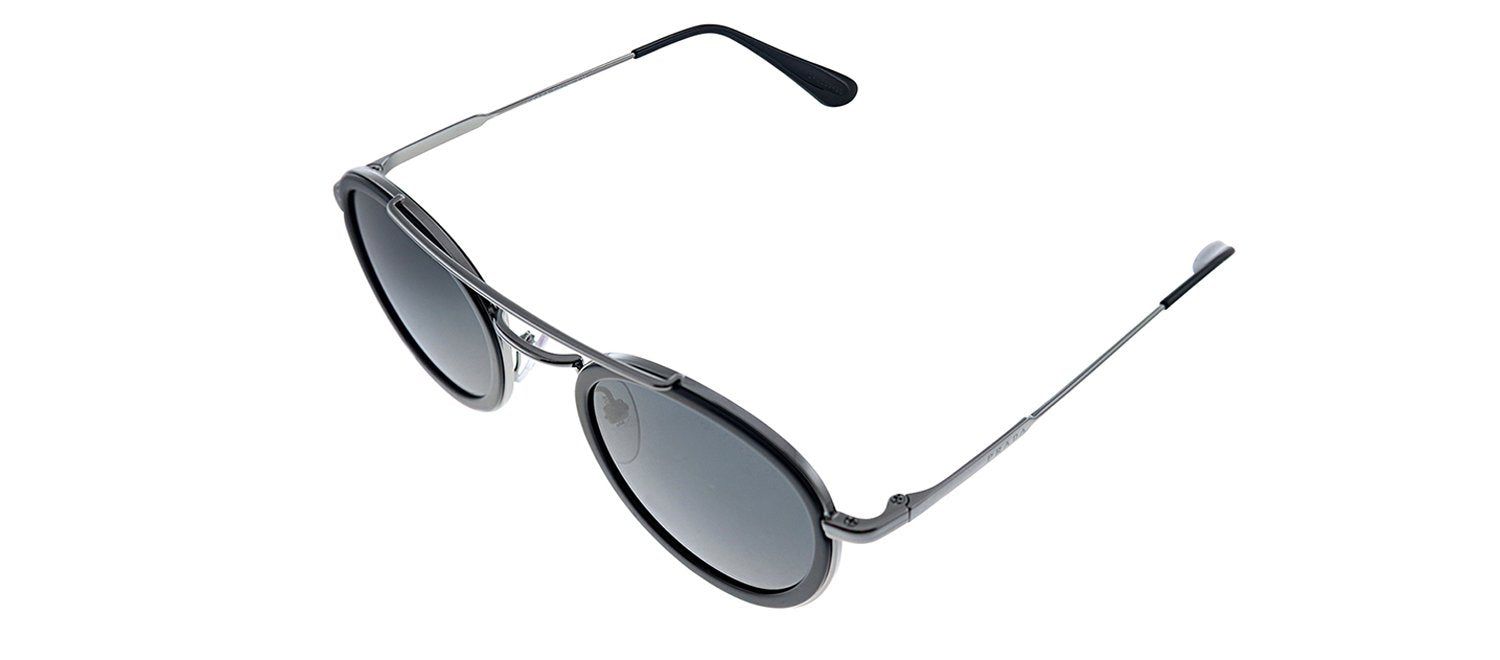 Prada PR 56XS M4Y5S0 Oval Metal Black Sunglasses with Grey Lens sold by Gaffos product image thumbnail 2
