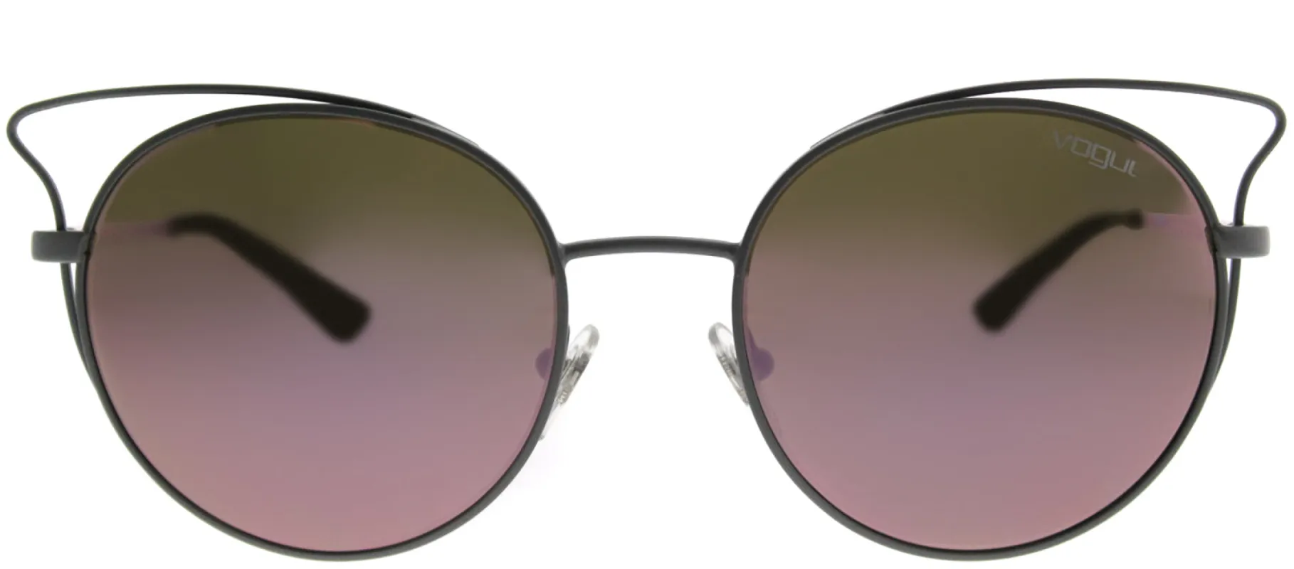 Vogue VO 4048S 50525R Cat-Eye Metal Grey Sunglasses with Pink Mirror Lens sold by Gaffos