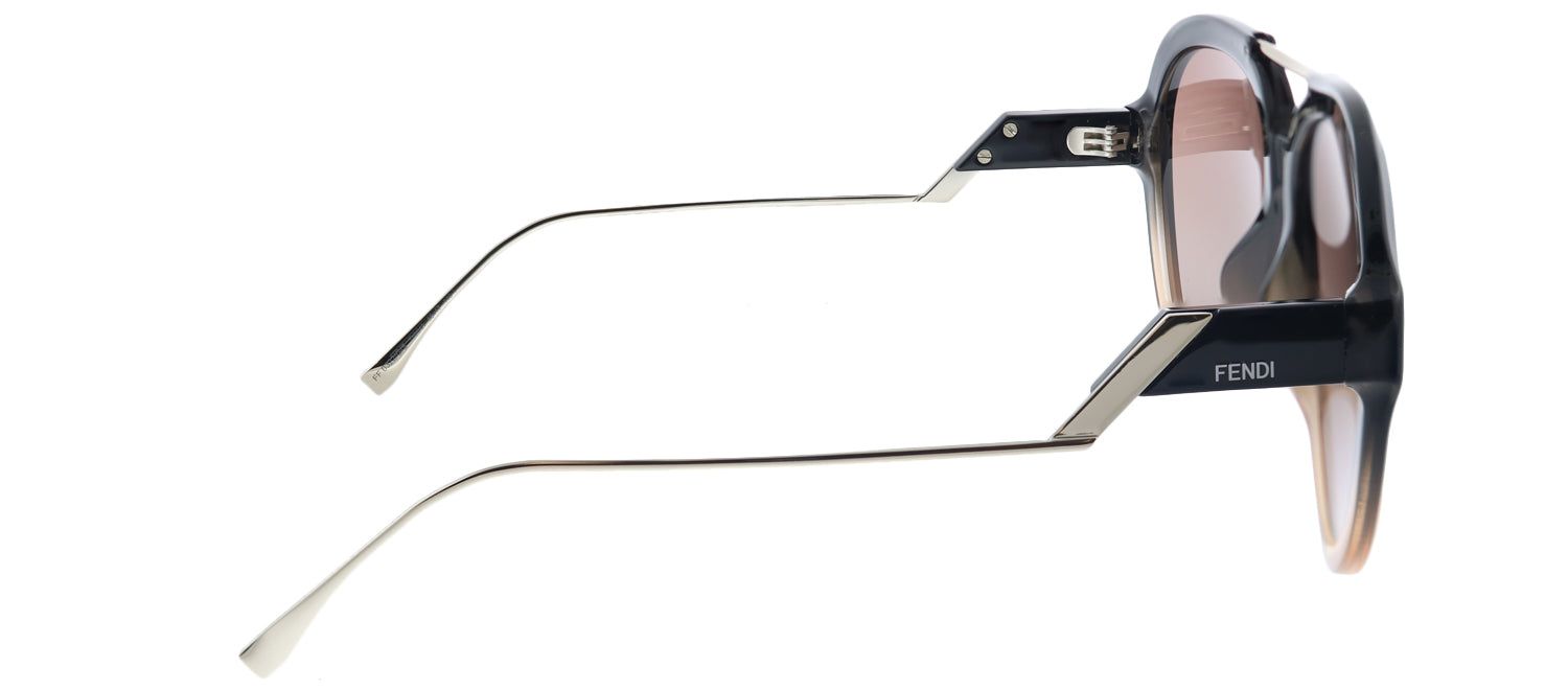 Fendi FF 0322/G 7HH Aviator Plastic Grey Sunglasses with Brown Gradient Lens sold by Gaffos product image thumbnail 3