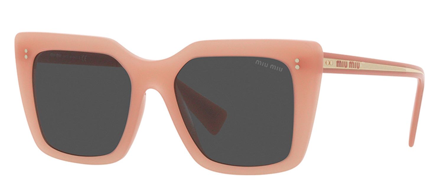 Miu Miu MU 02WS 06X5S0 Round Plastic Pink Sunglasses with Dark Brown Lens sold by Gaffos product image thumbnail 2