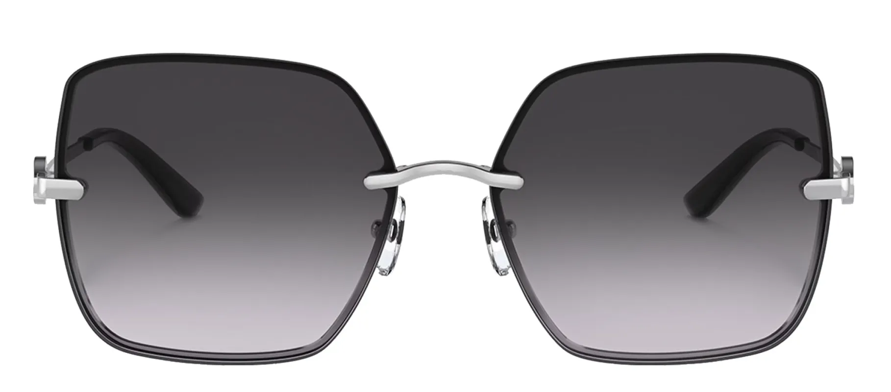 Tory Burch TY 6080 31618G Geometric Metal Silver Sunglasses with Grey Gradient Lens sold by Gaffos