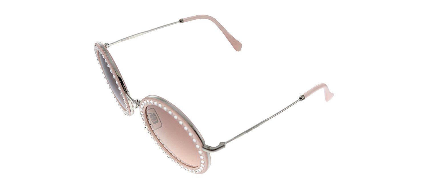 Miu Miu MU 59US 1530A5 Round Metal Pink Sunglasses with Pink Gradient Lens sold by Gaffos product image thumbnail 2