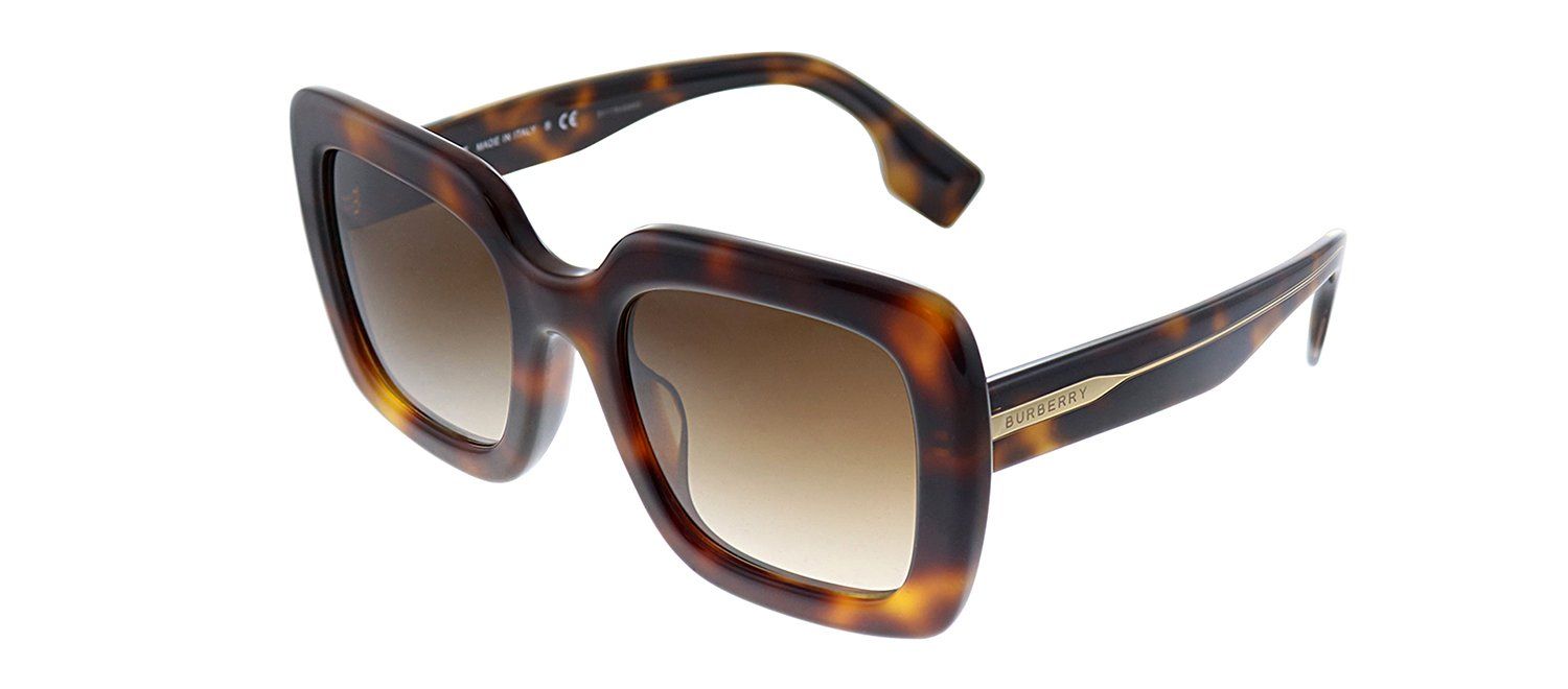 Burberry BE 4284F 379013 Square Plastic Havana Sunglasses with Brown Gradient Lens sold by Gaffos product image thumbnail 2