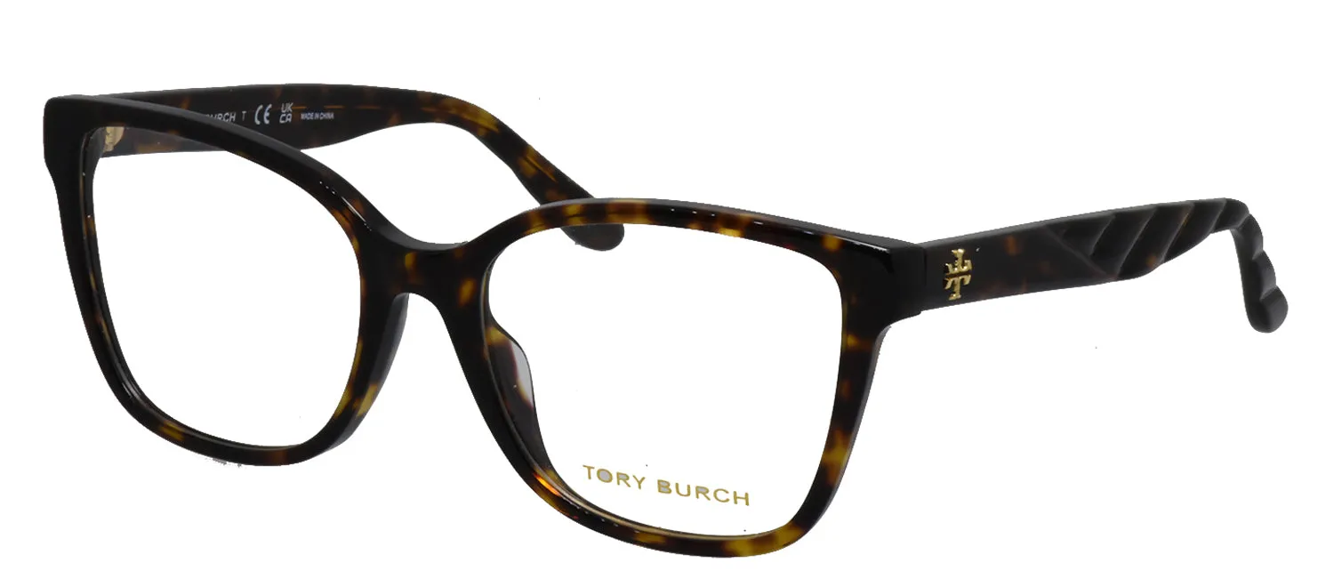 Tory Burch TY 2129U 1728 Oval Plastic Tortoise Eyeglasses with Logo Stamped Demo Lenses sold by Gaffos product image thumbnail 2