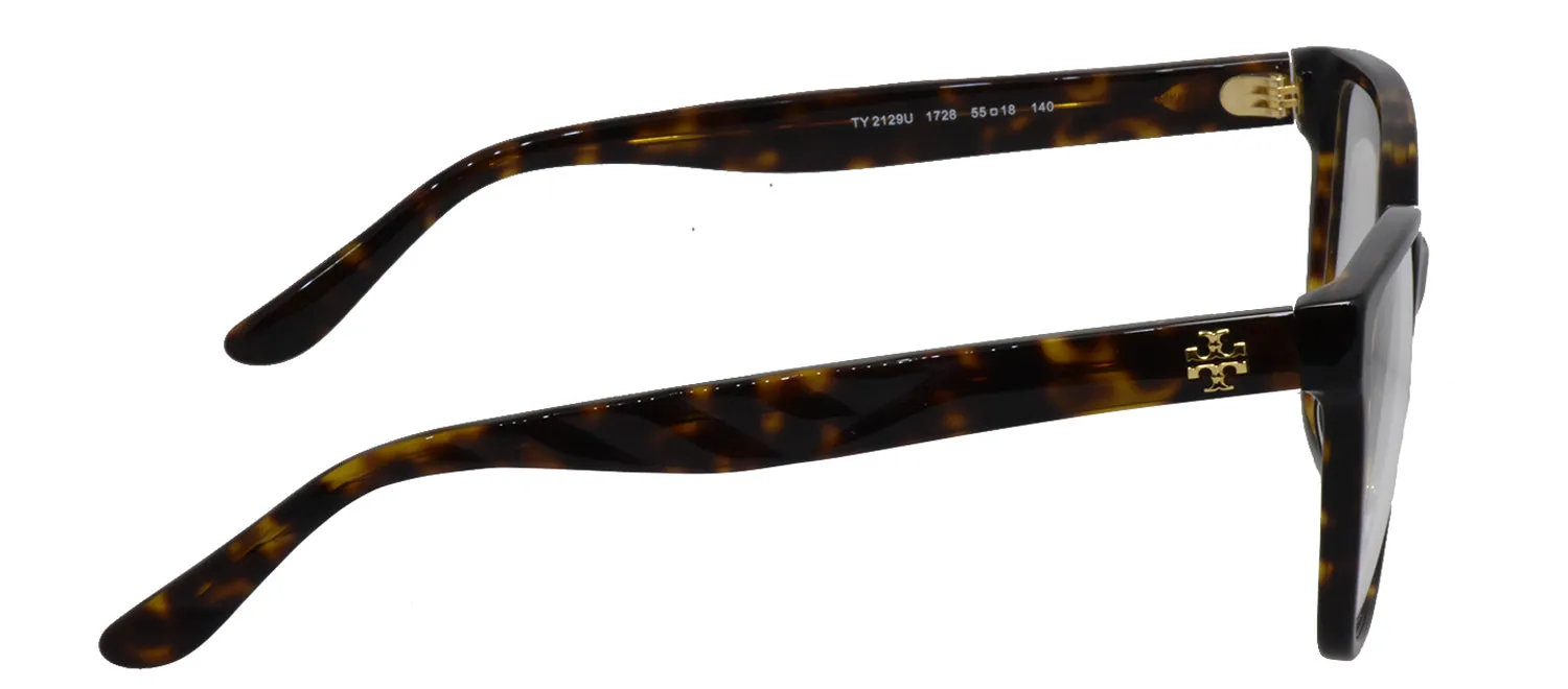Tory Burch TY 2129U 1728 Oval Plastic Tortoise Eyeglasses with Logo Stamped Demo Lenses sold by Gaffos product image thumbnail 5