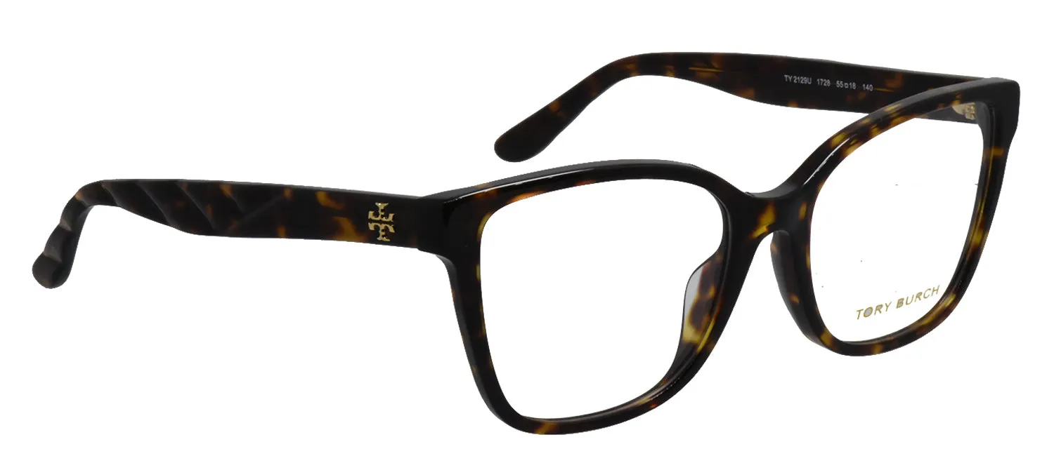 Tory Burch TY 2129U 1728 Oval Plastic Tortoise Eyeglasses with Logo Stamped Demo Lenses sold by Gaffos product image thumbnail 3