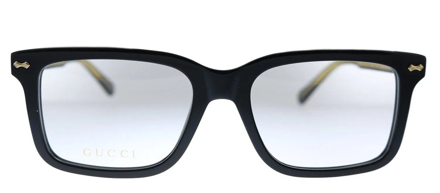 Gucci GG 0914O 001 Rectangle Acetate Black Eyeglasses with Demo Lens sold by Gaffos