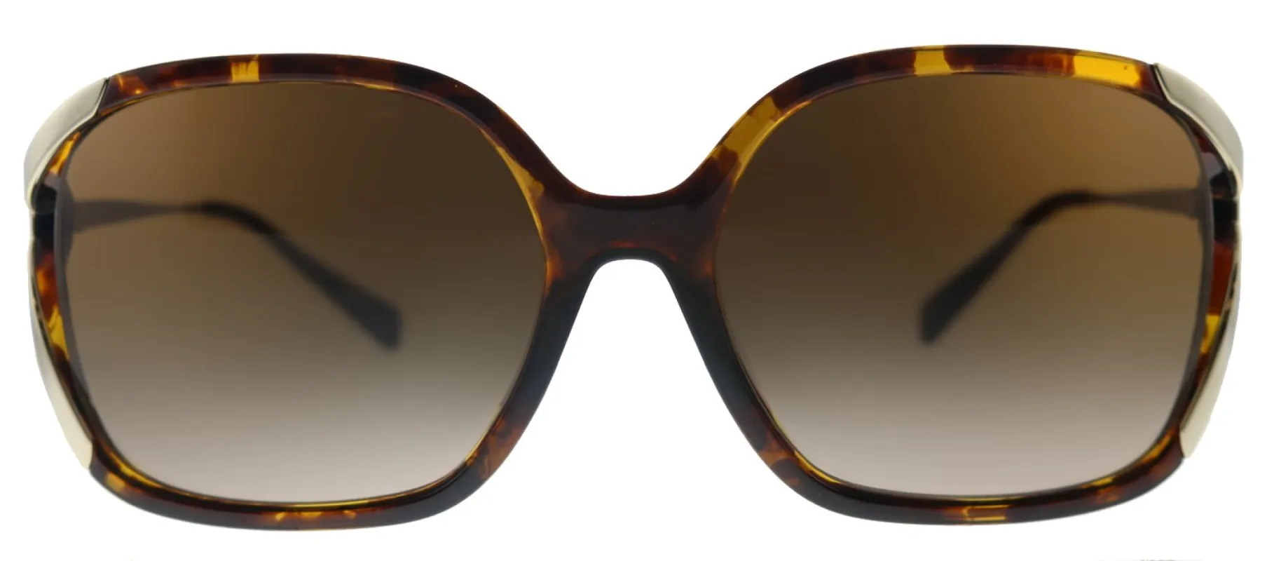 Coach L1116 HC 8280U 512013 Square Metal Havana Sunglasses with Brown Gradient Lens sold by Gaffos