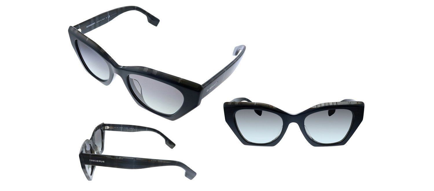 Burberry BE 4299F 382911 Butterfly Plastic Black Sunglasses with Grey Gradient Lens sold by Gaffos product image thumbnail 4