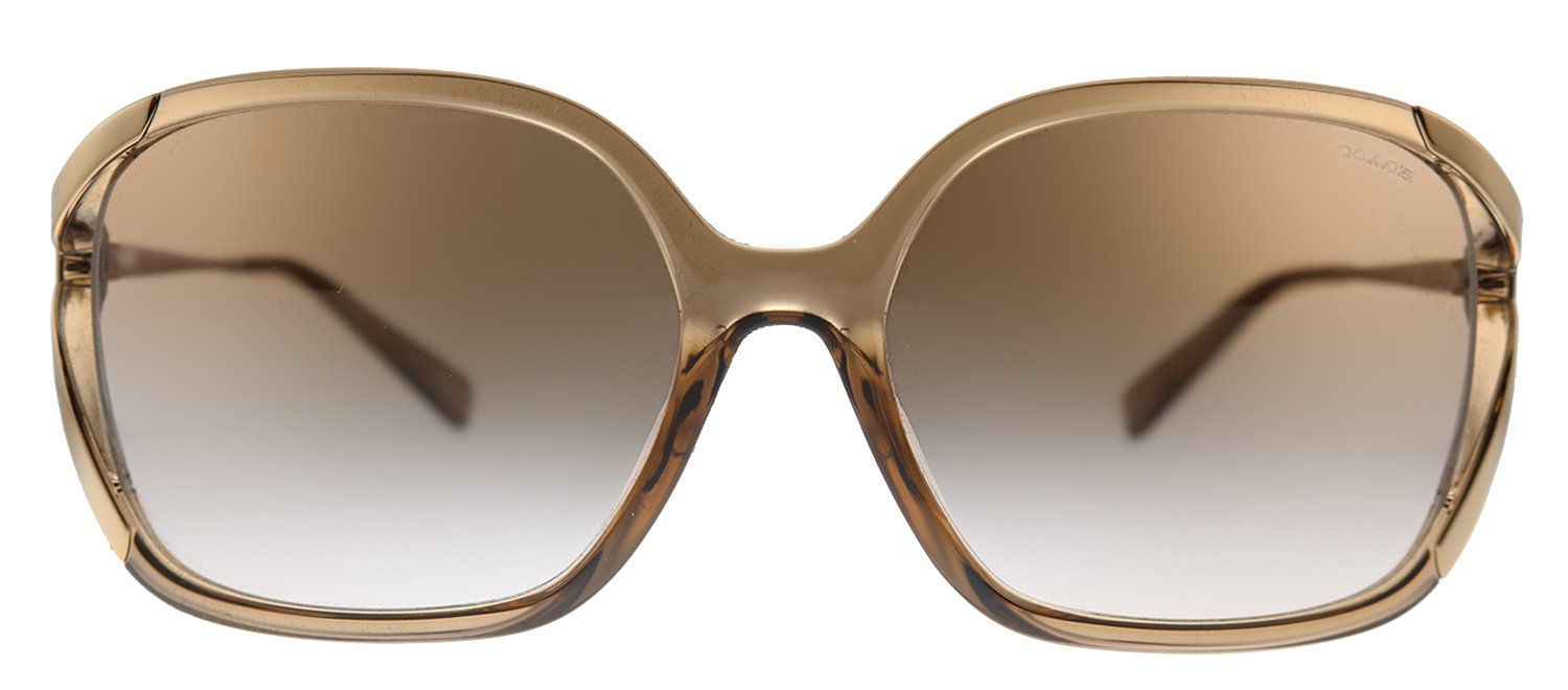 Coach L1116 HC 8280U 556113 Square Plastic Transparent Brown Sunglasses with Pink Gradient Lens sold by Gaffos
