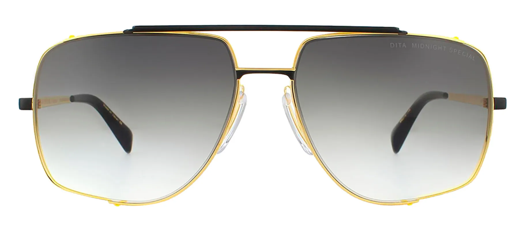 Dita MIDNIGHT SPECIAL DT DRX-2010-M-BLK-GLD-60-Z Aviator Metal Gold Sunglasses with Grey Gradient Lens sold by Gaffos