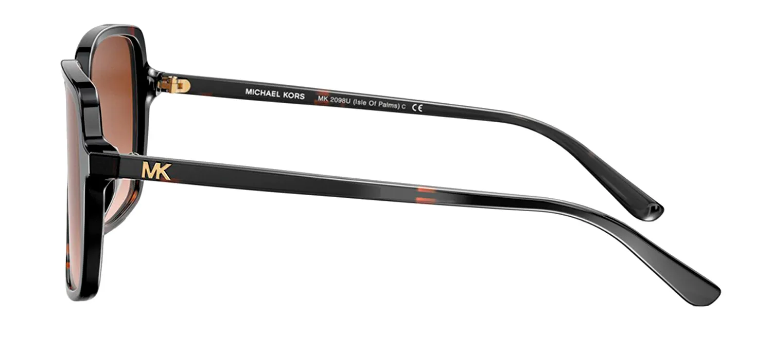 Michael Kors Isle of Palms MK 2098U 378113 Square Plastic Tortoise Sunglasses with Brown Gradient Lens sold by Gaffos product image thumbnail 3