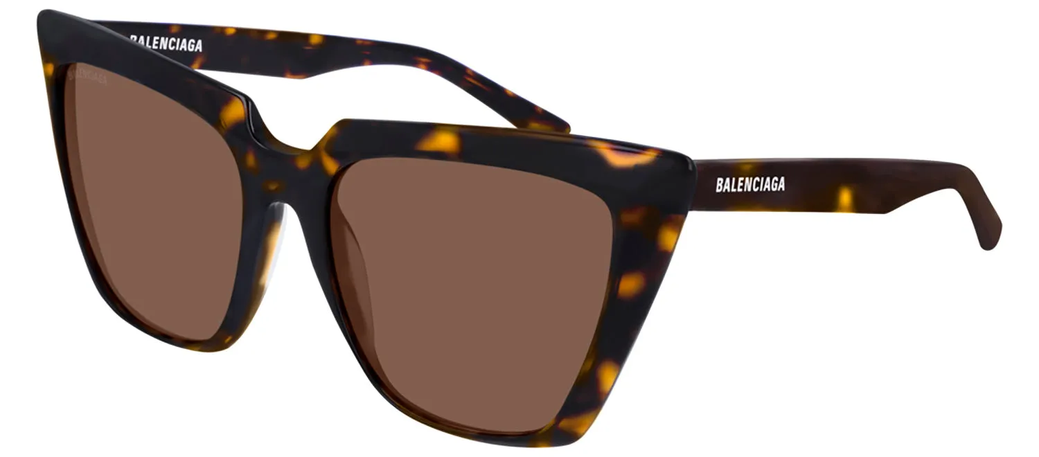 Balenciaga BB 0046S 002 Cat-Eye Acetate Havana Sunglasses with Brown Lens sold by Gaffos