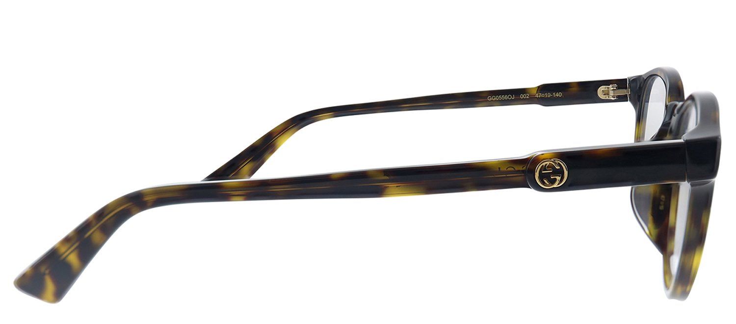 Gucci GG 0556OJ 002 Round Acetate Havana Eyeglasses with Demo Lens sold by Gaffos product image thumbnail 3