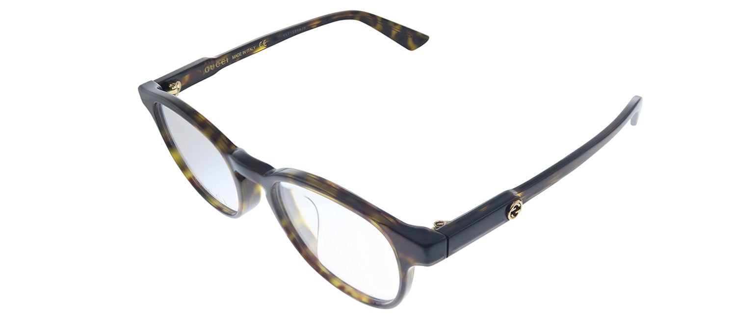 Gucci GG 0556OJ 002 Round Acetate Havana Eyeglasses with Demo Lens sold by Gaffos product image thumbnail 2
