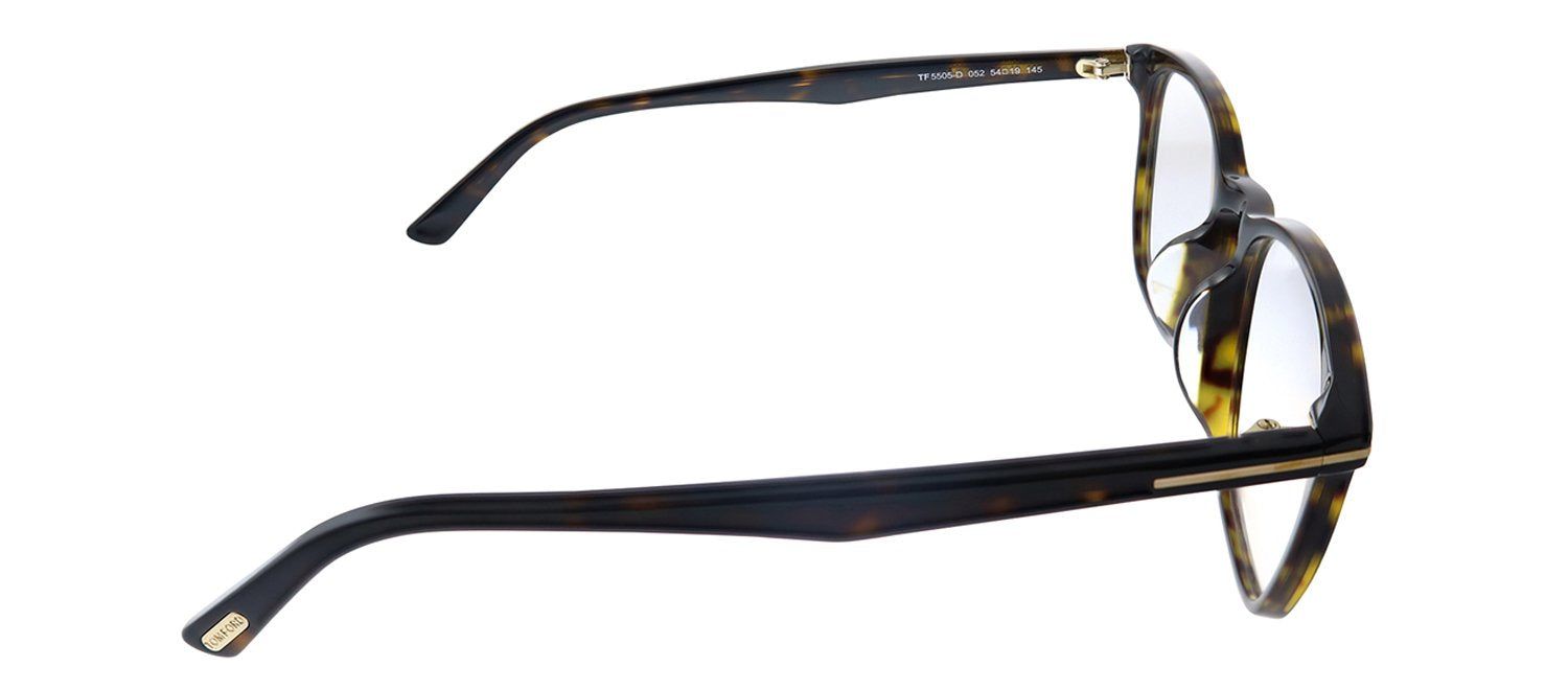 Tom Ford TF 5505D 052 Square Plastic Havana Eyeglasses with Demo Lens sold by Gaffos product image thumbnail 3