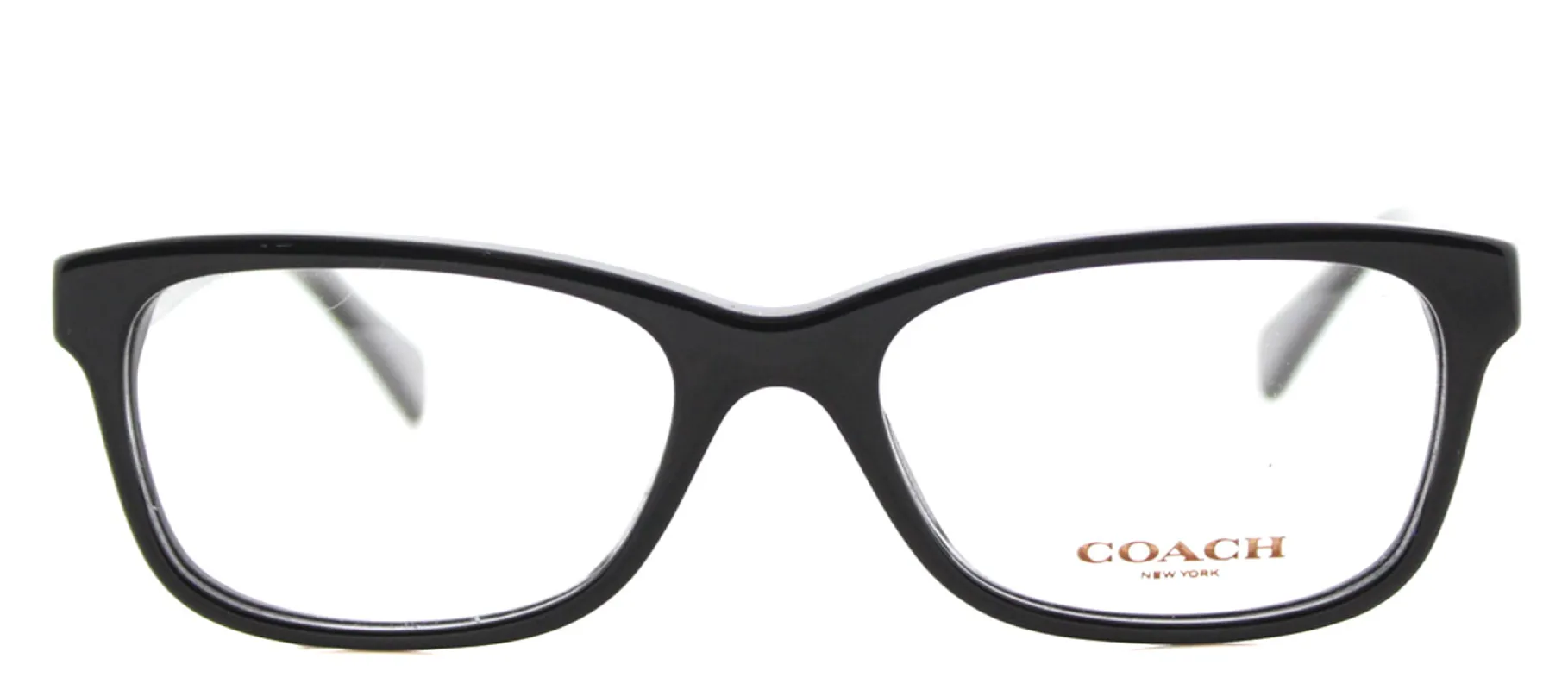 Coach HC 6089 5002 Rectangle Plastic Black Eyeglasses with Demo Lens sold by Gaffos