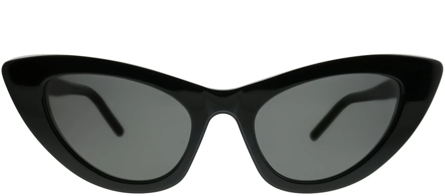 Saint Laurent Lily SL 213 001 Cat-Eye Acetate Black Sunglasses with Grey Lens sold by Gaffos