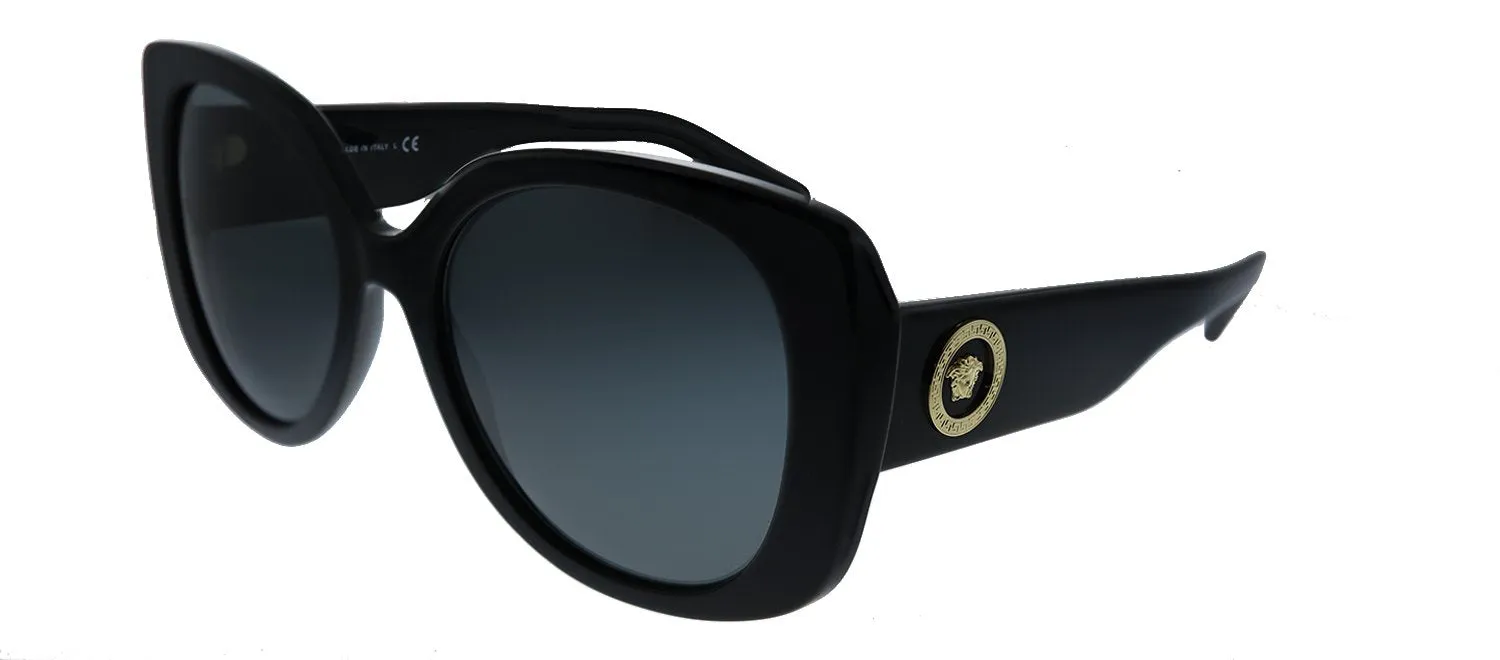 Versace VE 4387 GB1/87 Rectangle Plastic Black Sunglasses with Grey Lens sold by Gaffos product image thumbnail 2