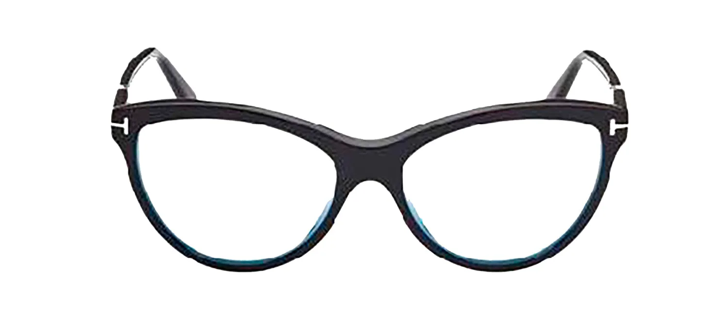 Tom Ford FT 5772-B 001 Cat-Eye Plastic Black Eyeglasses with Clear Lens sold by Gaffos