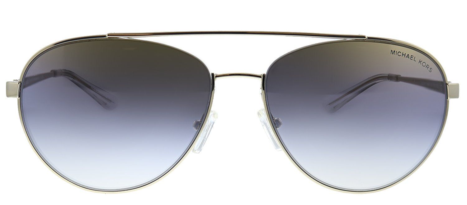 Michael Kors Aventura MK 1071 1014I1 Aviator Metal Gold Sunglasses with Blue Mirror Lens sold by Gaffos