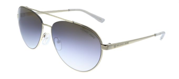 Michael Kors Aventura MK 1071 1014I1 Aviator Metal Gold Sunglasses with Blue Mirror Lens sold by Gaffos