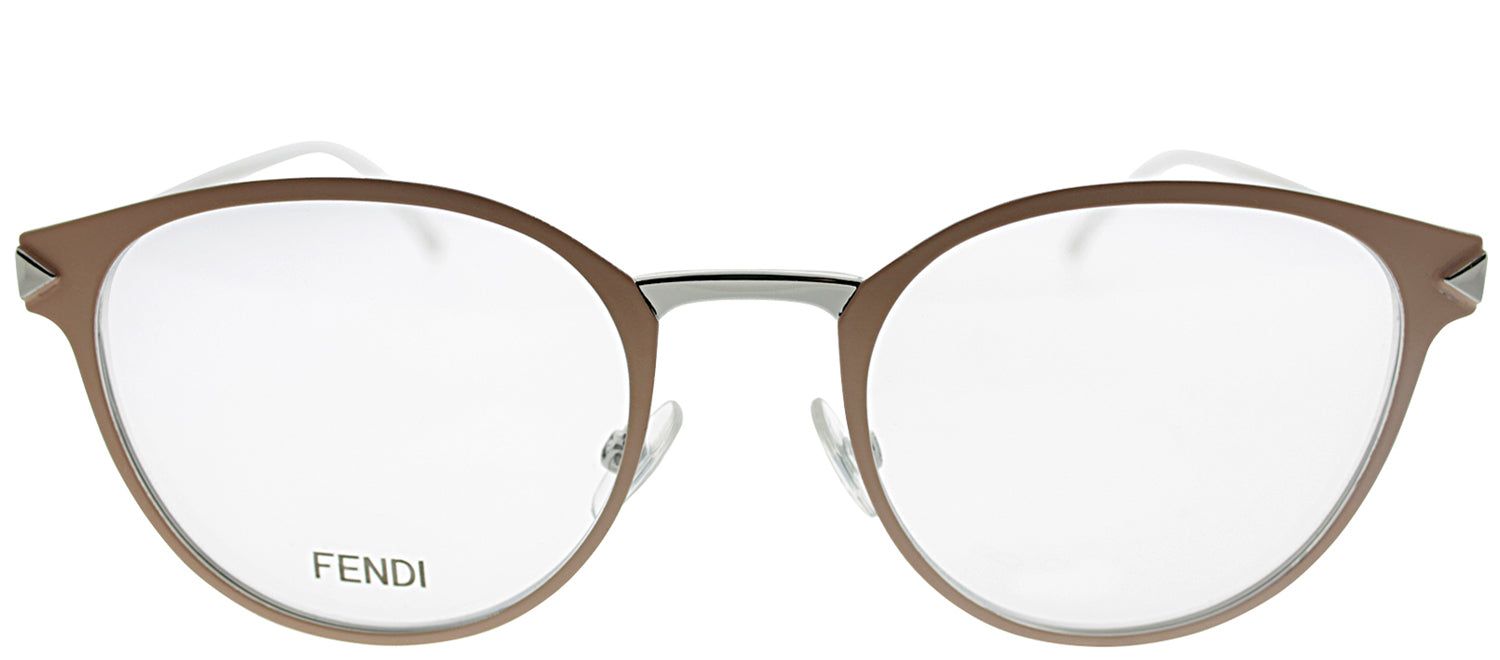 Fendi FF 0167 V5N Oval Metal Pink Eyeglasses with Demo Lens sold by Gaffos