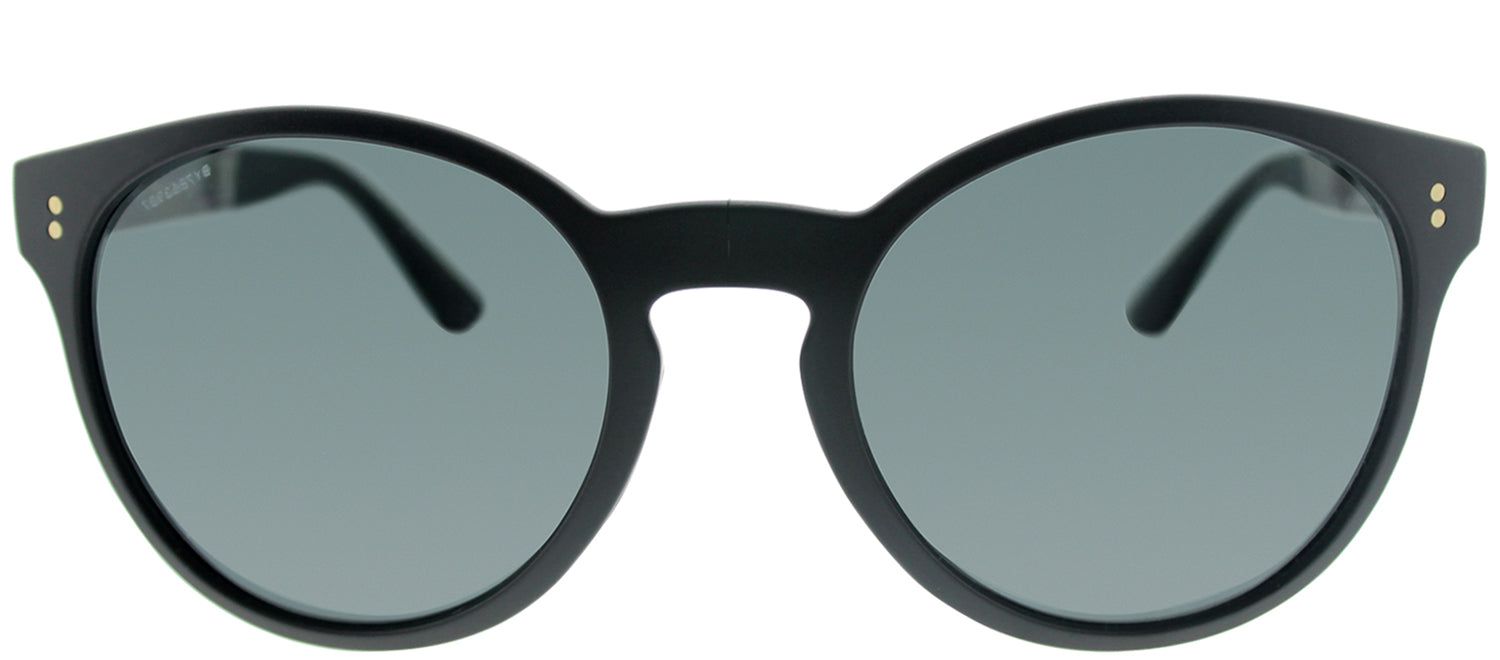 Burberry BE 4221 35945V 55 Round Plastic Black Sunglasses with Grey Polarized Lens sold by Gaffos