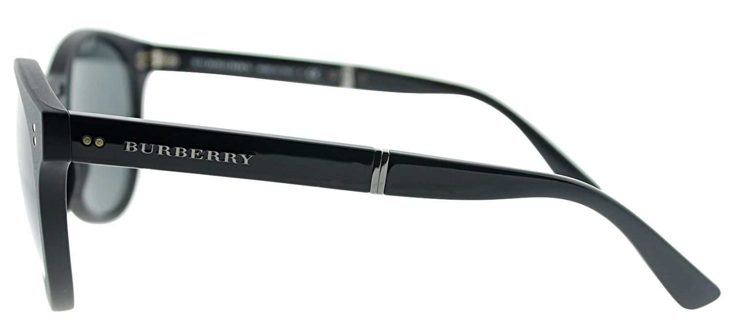 Burberry BE 4221 35945V 55 Round Plastic Black Sunglasses with Grey Polarized Lens sold by Gaffos product image thumbnail 3