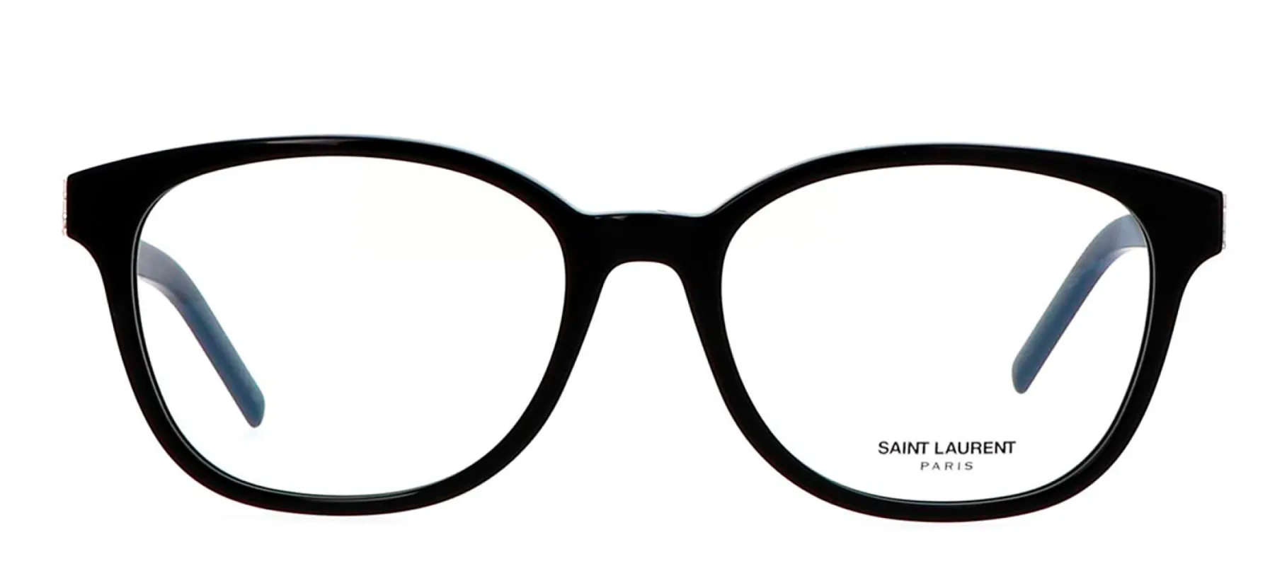 Saint Laurent SL M113O 001 Rectangle Plastic Black Eyeglasses with Clear Lens sold by Gaffos