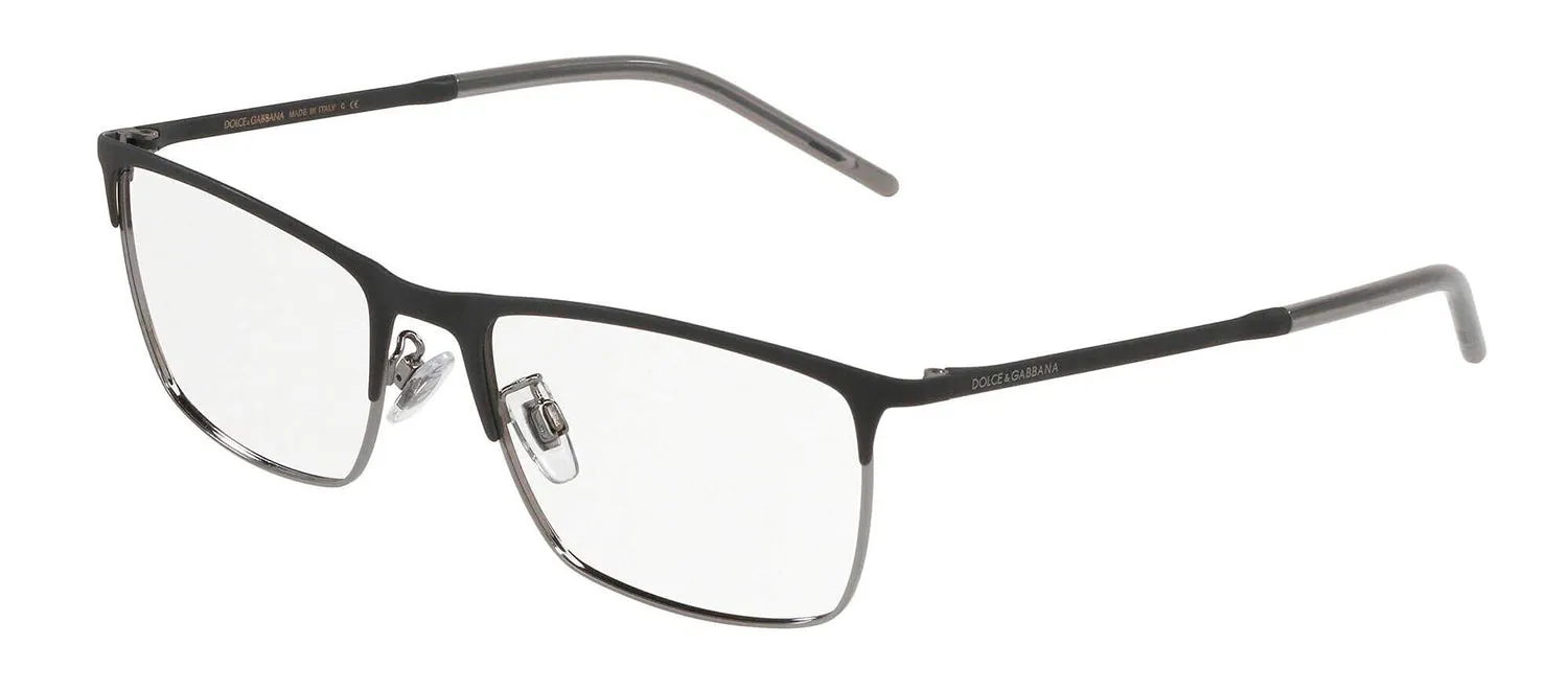 Dolce & Gabbana DG 1309 1277 Rectangle Metal Gunmetal Eyeglasses with Logo Stamped Demo Lens sold by Gaffos product image thumbnail 2