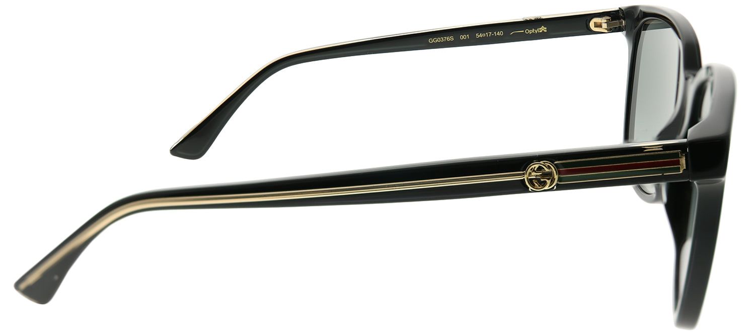 Gucci GG 0376S 001 Square Acetate Black Sunglasses with Grey Gradient Lens sold by Gaffos product image thumbnail 3